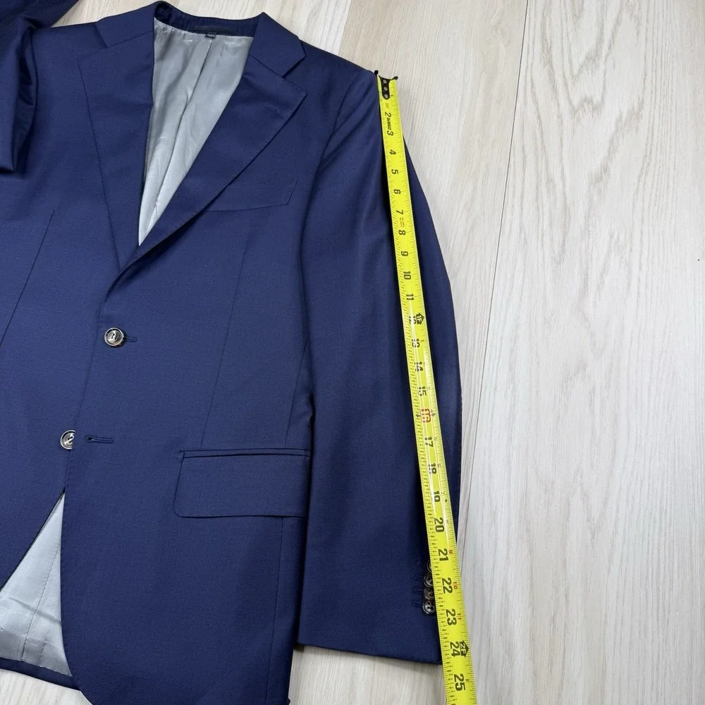 Suitsupply JABAO 2 Button Suit Blue Wool Vitale Barberis Canonico Mens Size 36R
